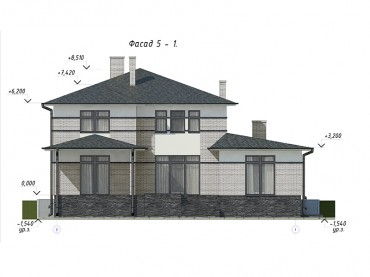 Проект дома из блоков 1637