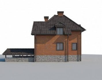 Проект дома из блоков 10-2241