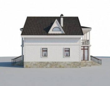 Проект дома из блоков 10-2089