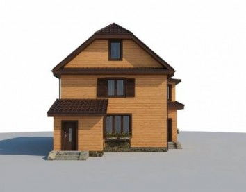 Проект деревянного дома 10-2084