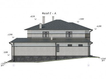 Проект дома из блоков 1637