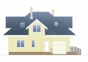 Проект дома из блоков 1536