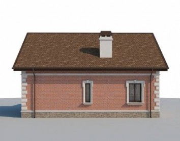 Проект дома из блоков 10-2196