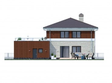 Проект дома из блоков м38