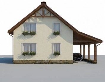 Проект дома из блоков 10-2157