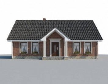 Проект дома из блоков 10-2180