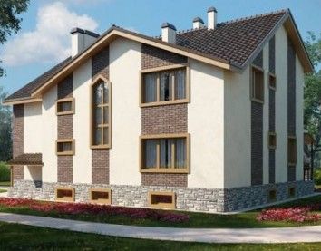 Проект дома из блоков 10-2114