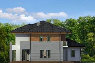 Проект дома из блоков 1584