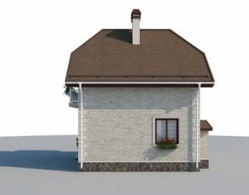 Проект дома из блоков 10-2185