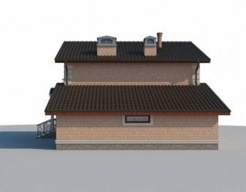 Проект дома из блоков 10-2148