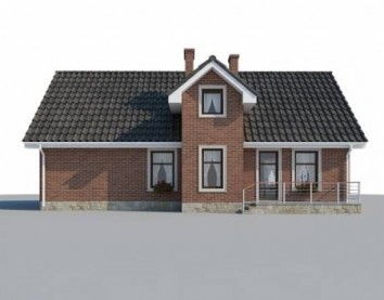 Проект дома из блоков 10-2180
