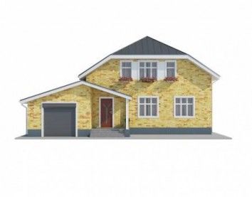 Проект дома из блоков 10-2130