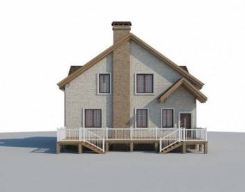 Проект дома из блоков 10-2209