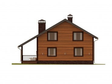 Проект каркасного дома 2-26