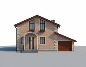 Проект дома из блоков 10-2148