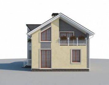 Проект дома из блоков 10-2189
