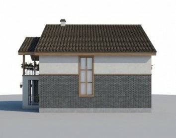 Проект дома из блоков 10-2032