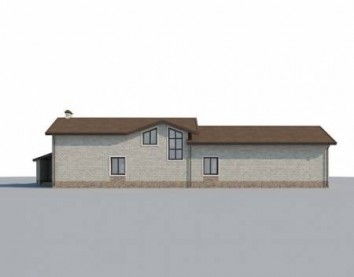 Проект дома из блоков 10-2251