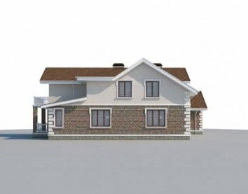 Проект дома из блоков 10-2210
