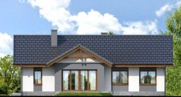 Проект дома с 4 спальнями и гаражом 1583