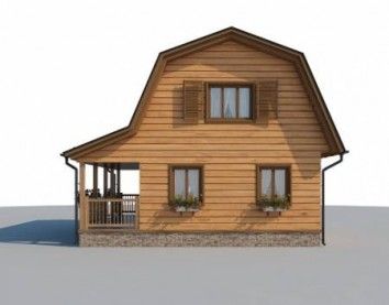 Проект деревянного дома 10-2216