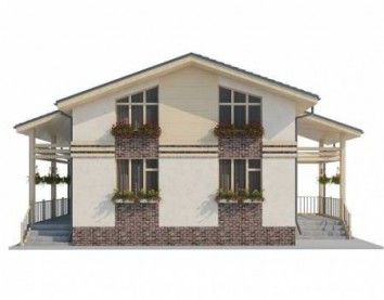 Проект дома из блоков 10-2023