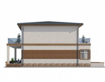 Проект дома из блоков 10-2027