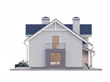 Проект дома из блоков м6