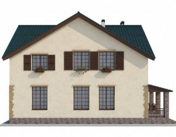 Проект дома из блоков 1239