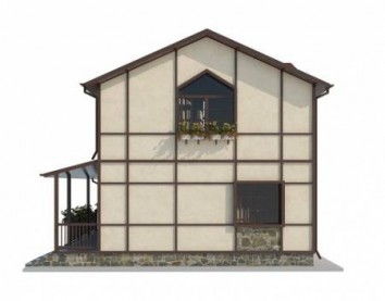 Проект дома из блоков 10-2022