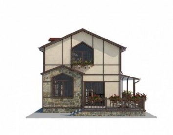 Проект дома из блоков 10-2022