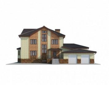 Проект дома из блоков 10-2143