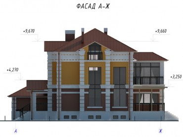 Проект дома из блоков 1625