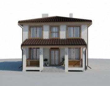 Проект дома из блоков 10-2034