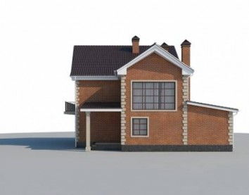 Проект дома из блоков 10-2160