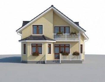 Проект дома из блоков 10-1601-2