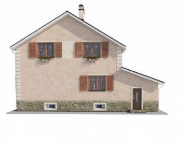 Проект дома из блоков 10-2081