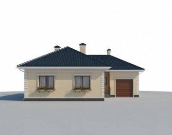 Проект дома из блоков 10-2174