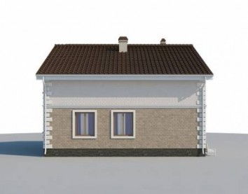 Проект дома из блоков 10-2110