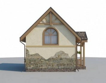 Проект дома из блоков 10-2043