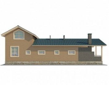 Проект деревянного дома 10-2121