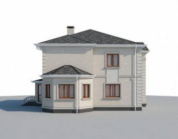 Проект дома из блоков 10-2187