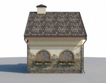 Проект дома из блоков 10-2043