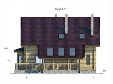 Проект деревянного дома 3-17