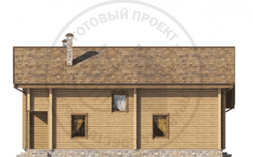 Проект деревянного дома 1052