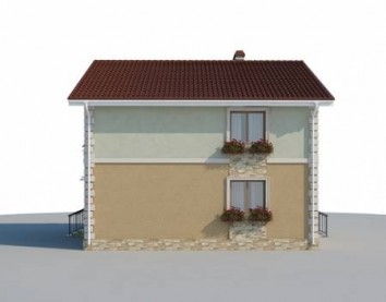 Проект дома из блоков 10-2170