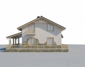 Проект дома из блоков 10-2249