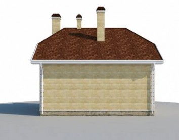 Проект дома из блоков 10-2151
