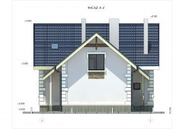 Проект дома из блоков м24