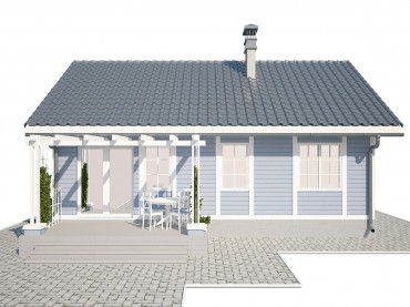 Проект каркасного дома 2-1